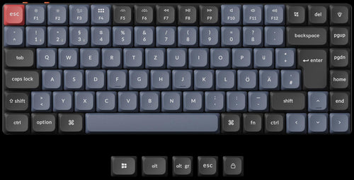 German DE-ISO Layout Keychron K3 Pro QMK/VIA ultra-slim custom mechanical low profile keyboard