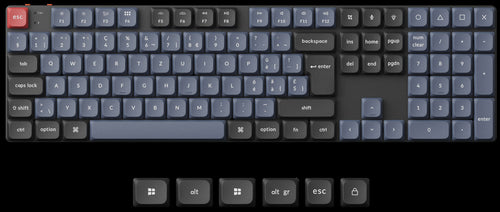 Swiss ISO Layout Keychron K5 Pro QMK/VIA ultra-slim custom mechanical low profile keyboard