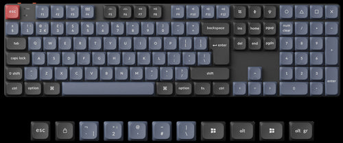 UK-ISO Layout Keychron K5 Pro QMK/VIA ultra-slim custom mechanical low profile keyboard