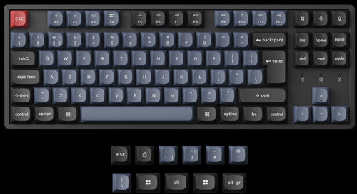 UK-ISO Layout Keychron K8 Pro QMK/VIA Custom Mechanical Keyboard