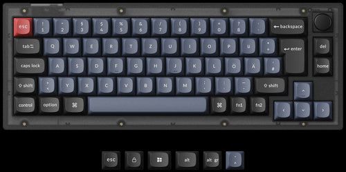 German ISO Layout Keychron V2 QMK/VIA Custom Mechanical Keyboard