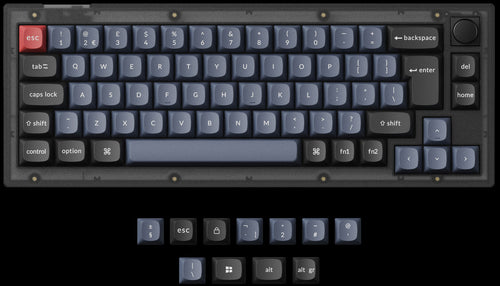 UK ISO Layout Keychron V2 QMK/VIA Custom Mechanical Keyboard