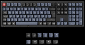 UK ISO Layout Keychron V6 QMK/VIA Custom Mechanical Keyboard