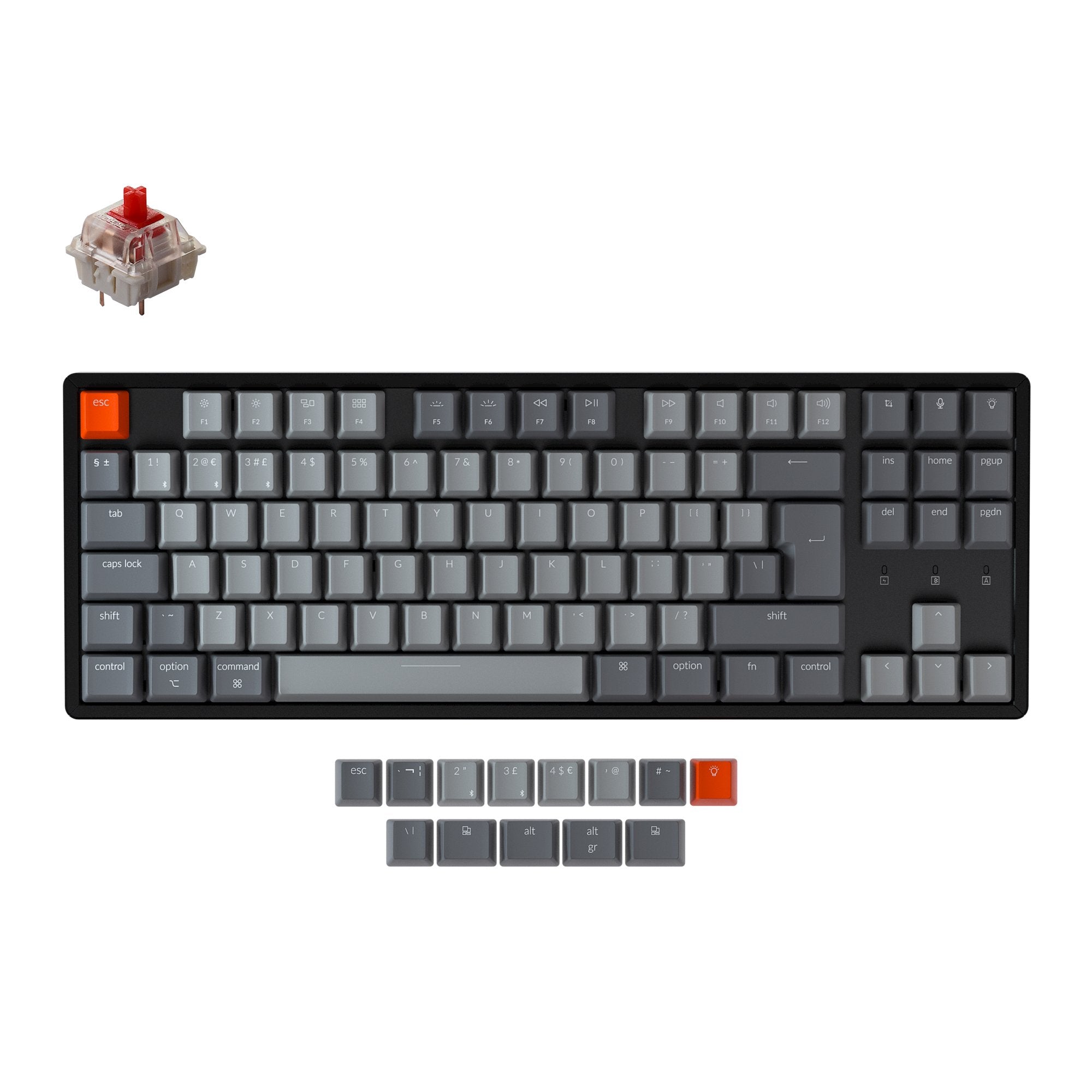 Keychron K8 Wireless Mechanical Keyboard (UK ISO Layout) - Keychron UK product image