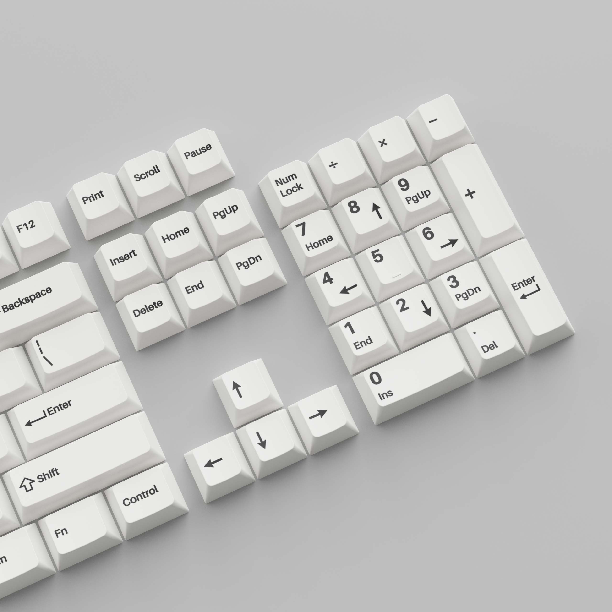 cherry pbt black on white