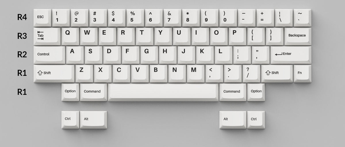 Keychron Double-Shot PBT Cherry Profile Full Set Keycaps - White