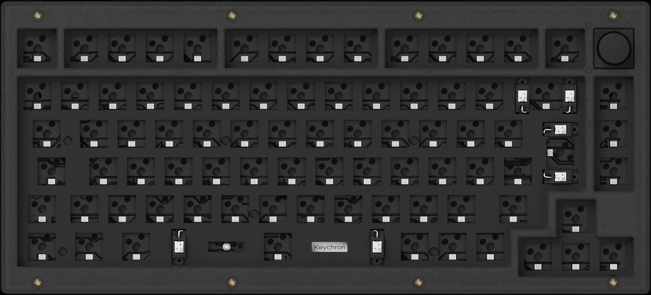Barebone ISO Layout Keychron V1 Custom Mechanical Keyboard Barebone ISO Layout Keychron V1 Custom Mechanical Keyboard