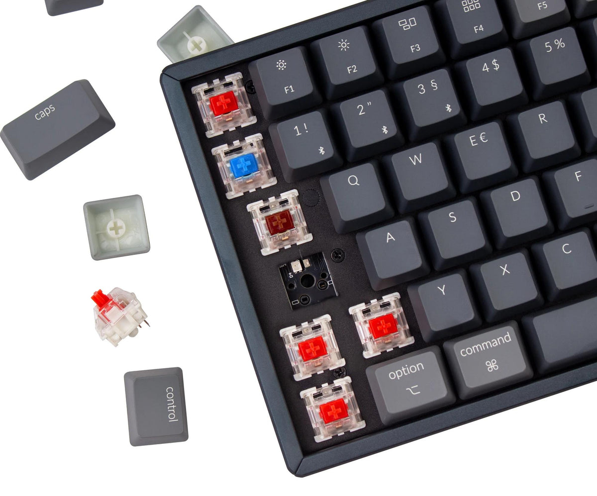 Keychron K2 UK ISO wireless mechanical keyboard Windows keycaps