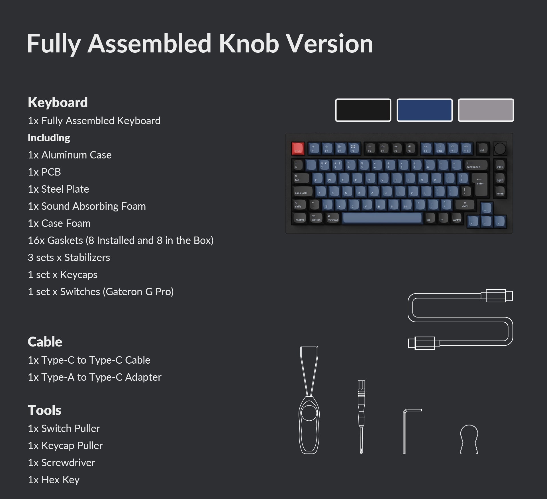 Keychron Q1 75% ISO Layout Custom Mechanical Keyboard