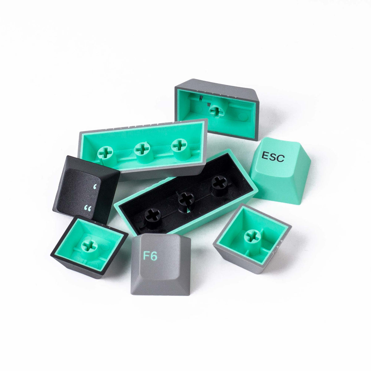 Keychron Double-Shot PBT Cherry Profile Full Set Keycaps - Grey Green