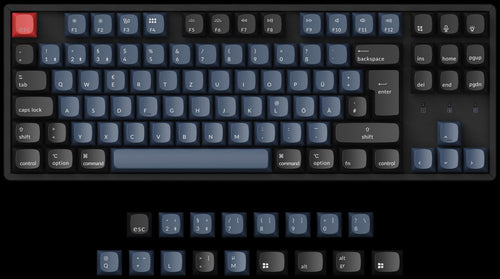 German DE-ISO Layout Keychron K8 Pro QMK/VIA Custom Mechanical Keyboard