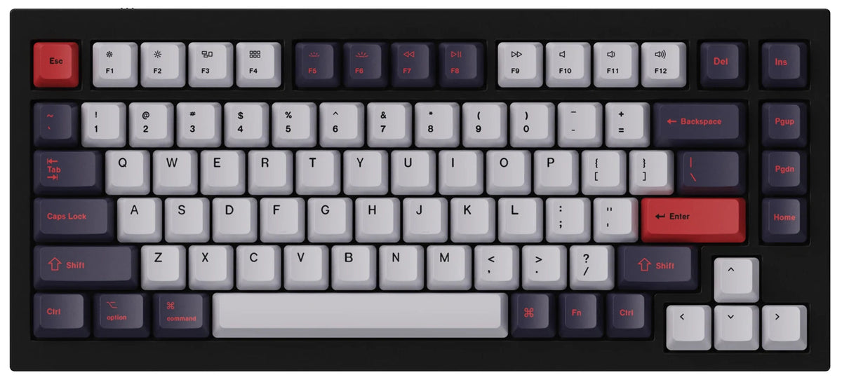 Q1 OEM Dye-Sub PBT Keycap Set - Ruby