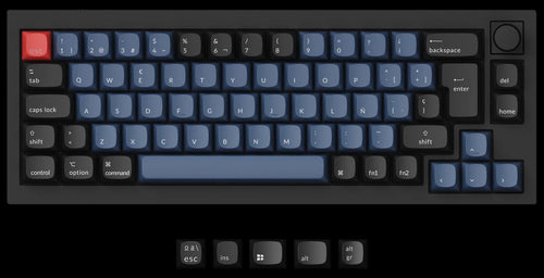 Spanish ISO Layout of Keychron Q2 65% Layout Custom Keyboard