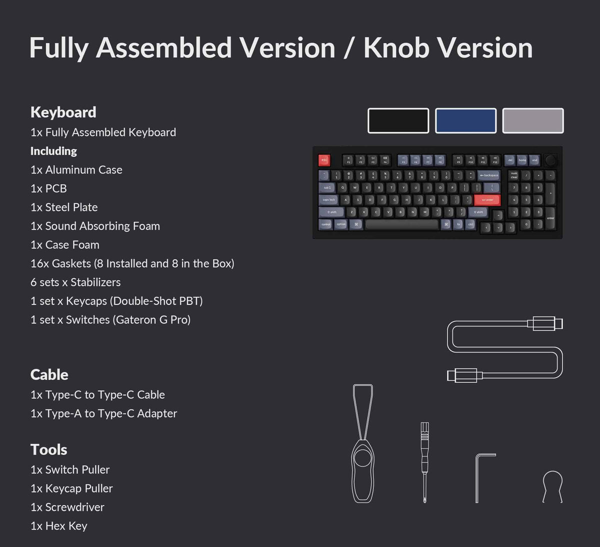 Keychron Q5 ISO 96% Layout Custom Mechanical Keyboard