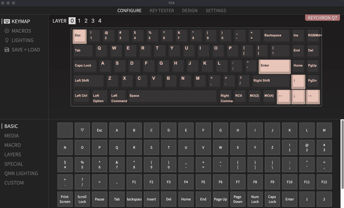 Program Q7 with QMK & VIA