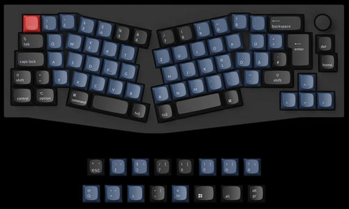 German DE-ISO Layout Keychron Q8 65% Alice Layout Custom Mechanical Keyboard