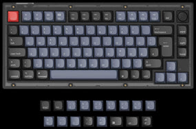 German ISO Layout Keychron V1 QMK/VIA Custom Mechanical Keyboard