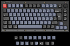 German ISO Layout Keychron V1 QMK/VIA Custom Mechanical Keyboard