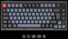 Spanish ISO Layout Keychron V1 QMK/VIA Custom Mechanical Keyboard