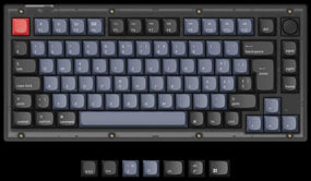 Swiss-ISO Layout Keychron V1 QMK/VIA Custom Mechanical Keyboard