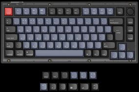UK-ISO Layout Keychron V1 QMK/VIA Custom Mechanical Keyboard