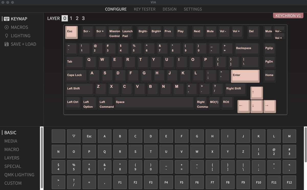 Program V1 with QMK & VIA