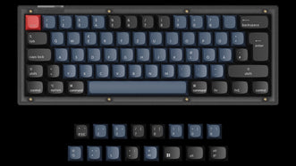 German ISO Layout Keychron V4 QMK/VIA Custom Mechanical Keyboard