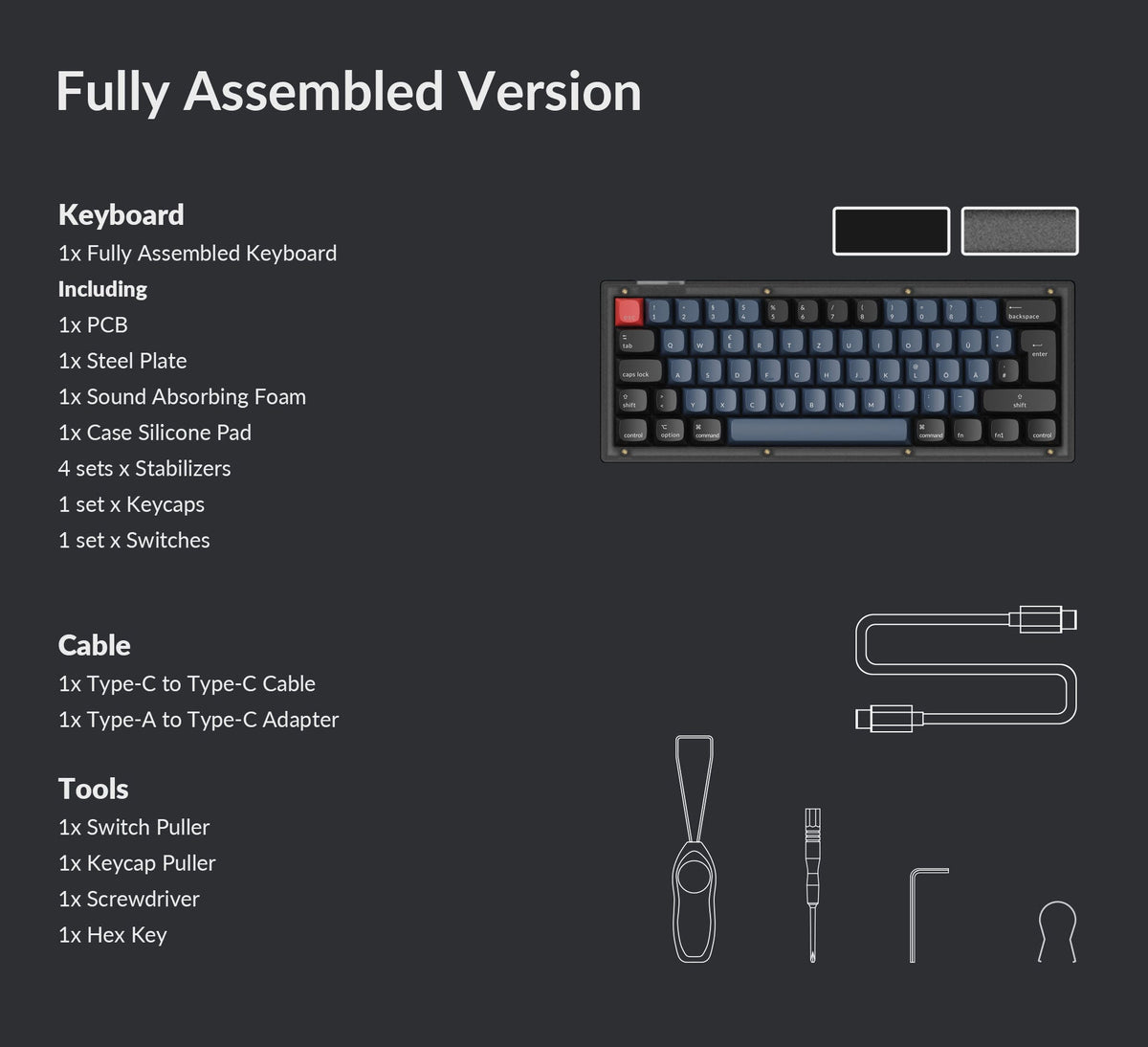 Keychron V4 Custom Mechanical Keyboard ISO Layout