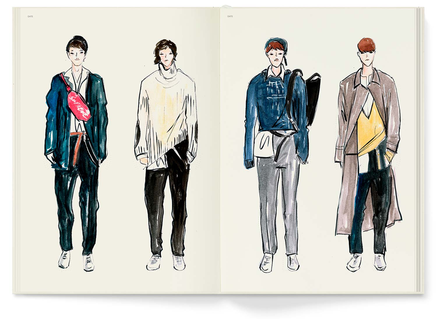 Menswear Sketchbook A4 – Fashionary