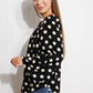 CY Fashion Polka Dot Party Full Size Bell Sleeve Blouse