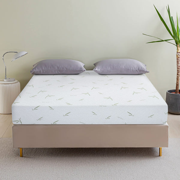 PayLessHere 8 inch Memory Foam Mattress Cooling Gel Green Tea