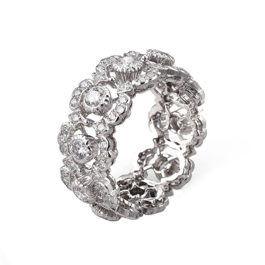 Buccellati - Opera - Full Pave Eternelle Band Ring with Diamonds, 18k – AF  Jewelers