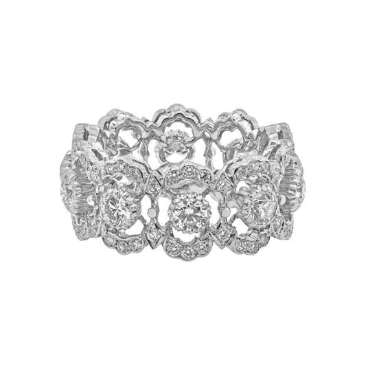 Buccellati Eternelle Openwork Ring 1CTW Diamonds