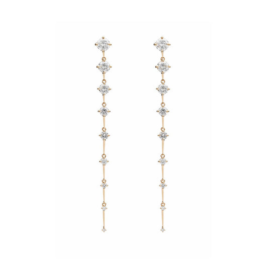 Louis Vuitton Dentelle One Row Earrings 18K White Gold and