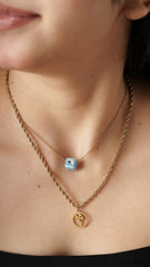 Dice Anti Tarnish, Stainless Steel Necklace