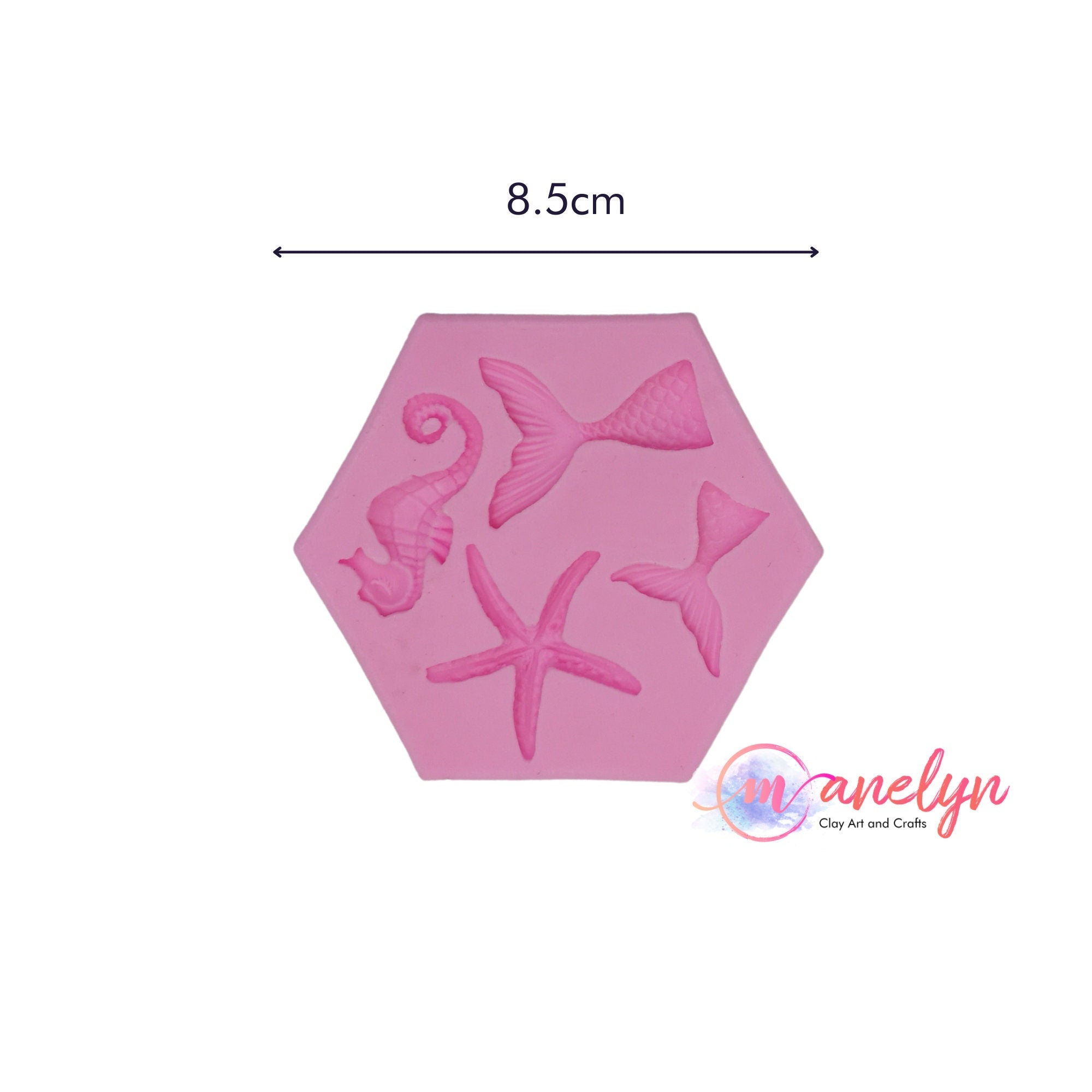 Silicone Mold for Air Dry Clay and Polymer Clay Art Accents, Clay