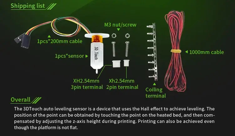 Capteur tactile 3D Twotrees Makerbase pour nivellement automatique du plateau pour imprimantes 3D pièces compatibles BLTouch | Accessoires pièces pour imprimante 3D Twotrees
