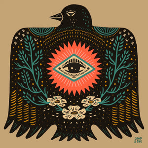 Black Bird Print 8x8 - Moon Room Shop and Wellness