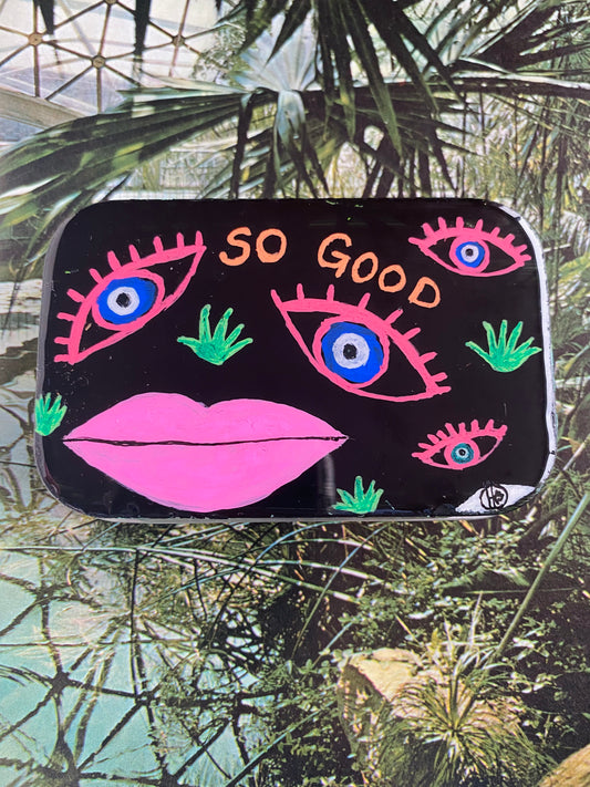 JOY JOINT…Hand Painted Stash Can/Wallet