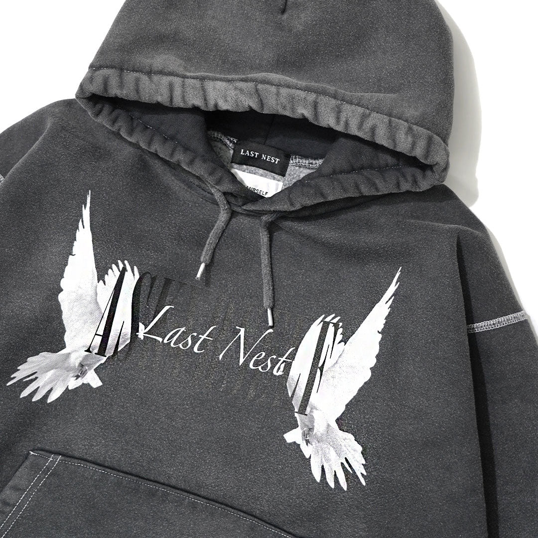 LAST NEST ラストネスト パーカー 黒 Travel 2 Hoodie