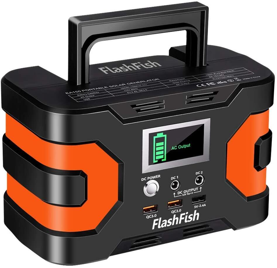 FlashFish EA150 Portable Power Station | 150W 166Wh/45000mAh