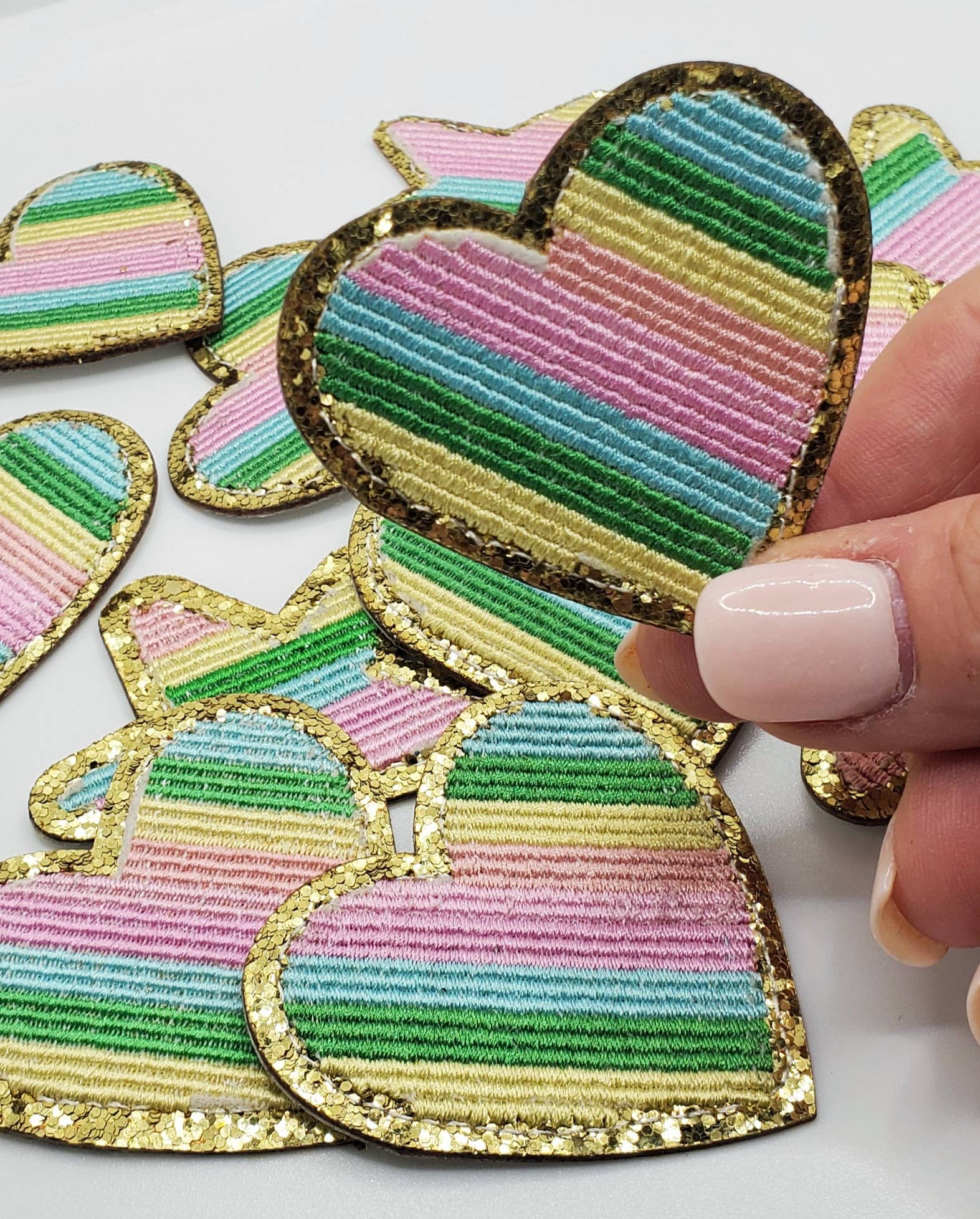Rainbow Stripe - Heart