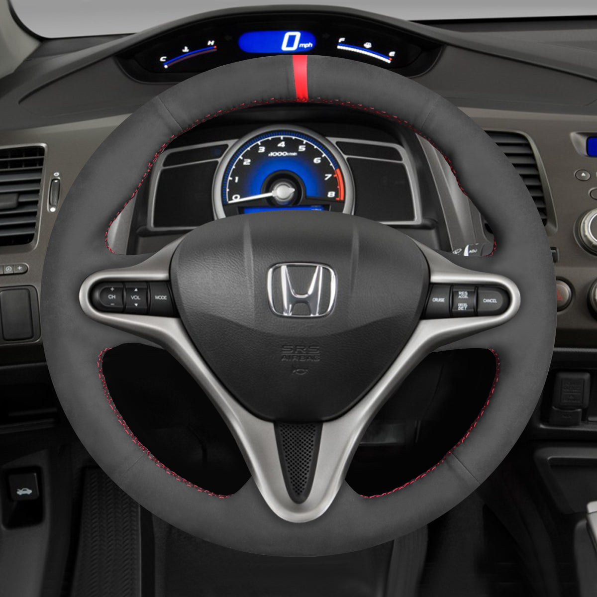 2008 honda civic steering wheel size