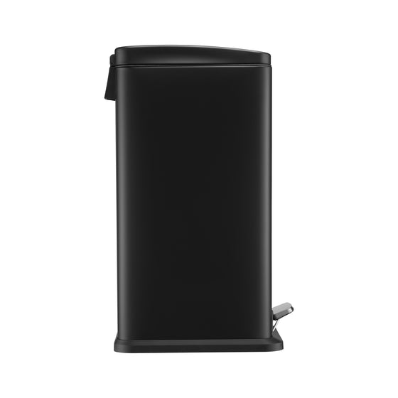 20L Matt Black Slimline Pedal Bin with Soft Close Lid, by BLACK + DECKER Image 6