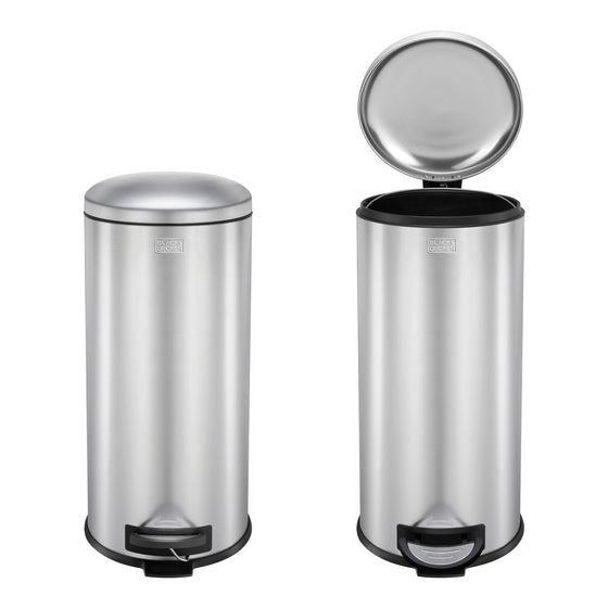 30L Stainless Steel Domed Lid Pedal Bin, by BLACK + DECKER Image 6