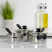 Stainless Steel 3-Piece Saucepan Set Image 1