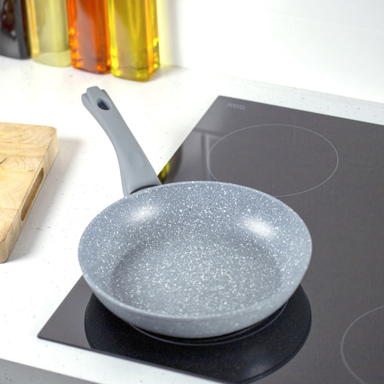 Classic Frying Pan and Knife Set Grey Image 3