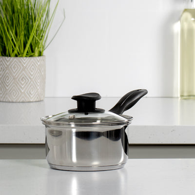 Stainless Steel 16m Saucepan with Lid