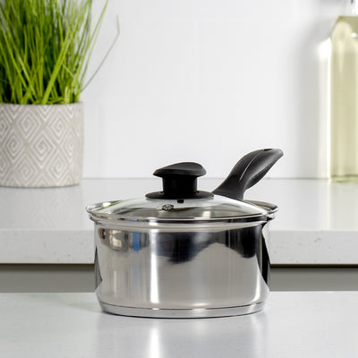 Stainless Steel 18cm Saucepan with Lid