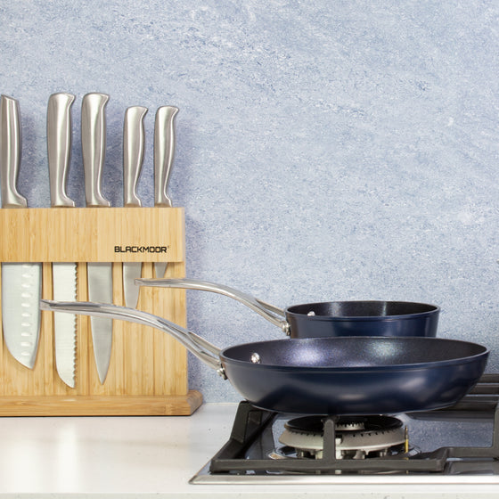 Blue Pro 2-Piece Frying Pan & Saucepan Set Image 2